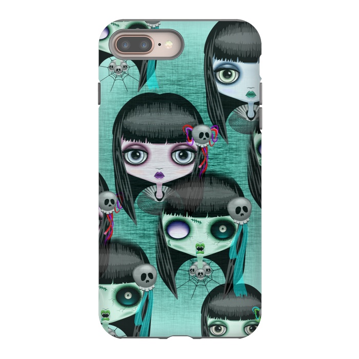 iPhone 8 plus StrongFit Zombie Doll The Dark Side  by BluedarkArt