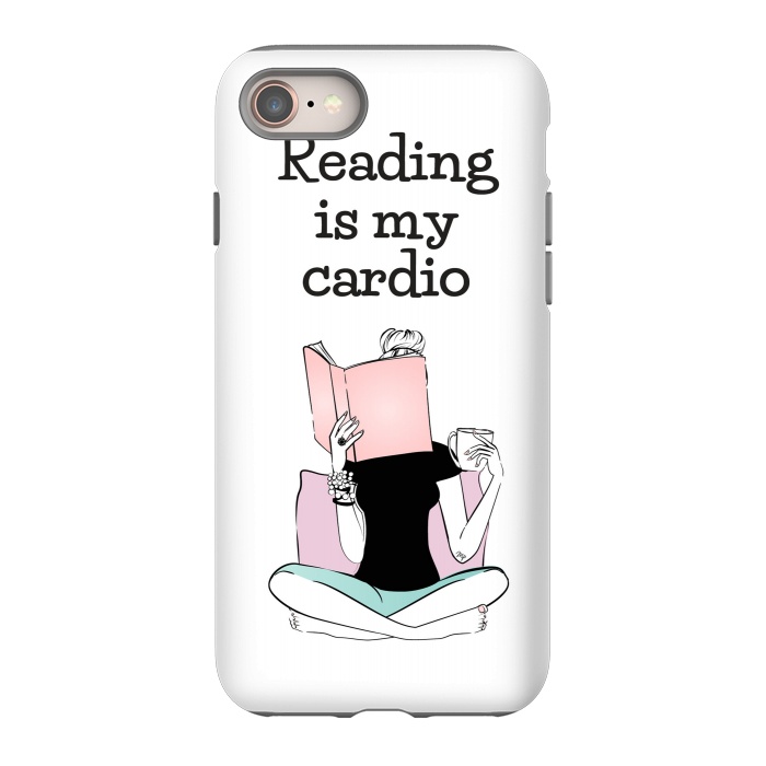 iPhone 8 StrongFit Reading is my cardio by Martina