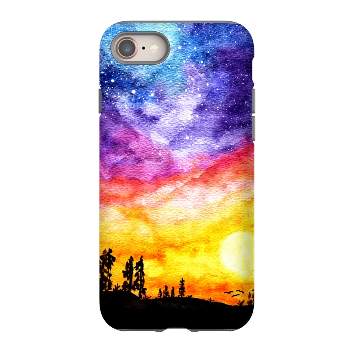 iPhone 8 StrongFit Galaxy Sunset Dream  by Tigatiga