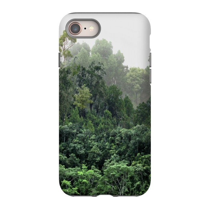 iPhone 8 StrongFit Tropical Foggy Forest by ''CVogiatzi.