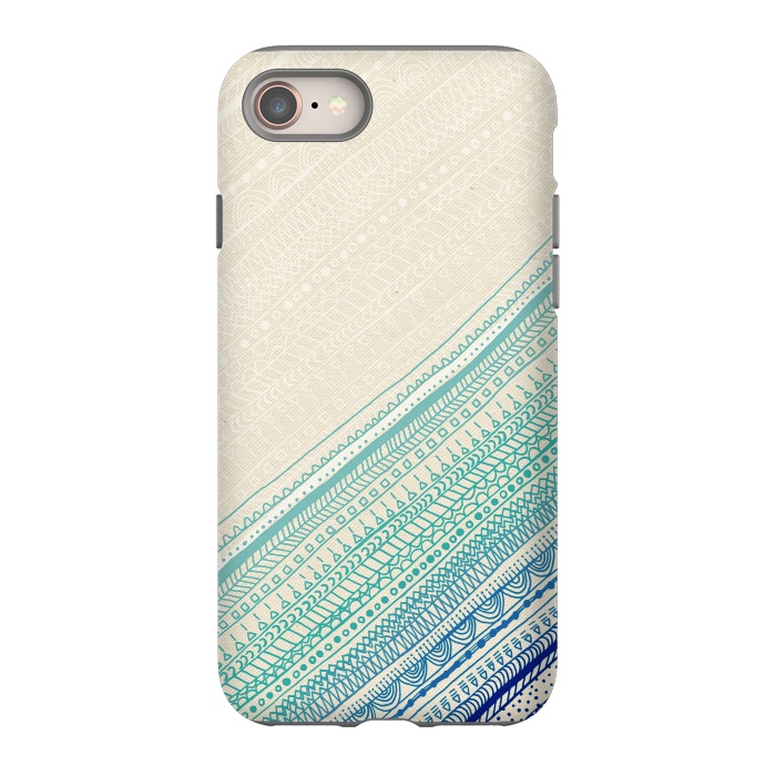 iPhone 8 StrongFit Ocean Tribal by Tangerine-Tane