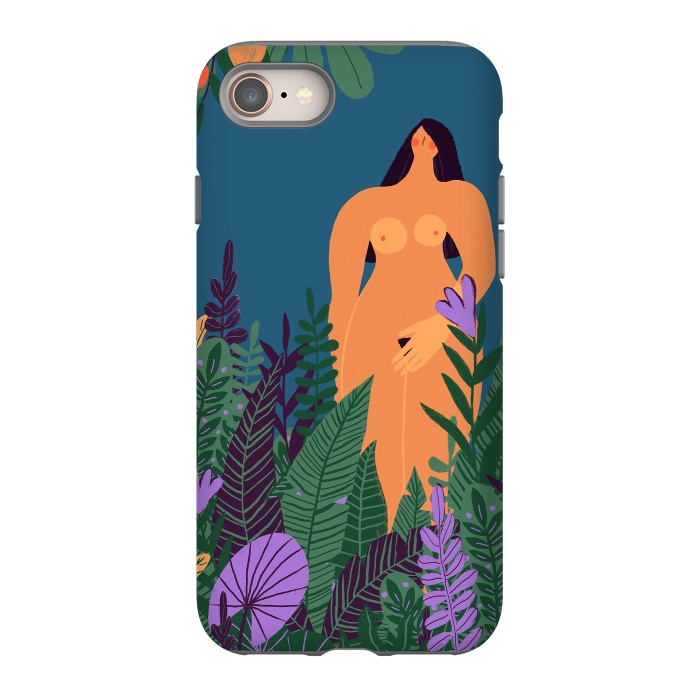 iPhone 8 StrongFit Eve - Nude Woman in Tropical Jungle by  Utart