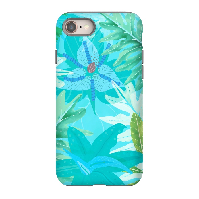 iPhone 8 StrongFit Eve's blue Aroma Garden by  Utart