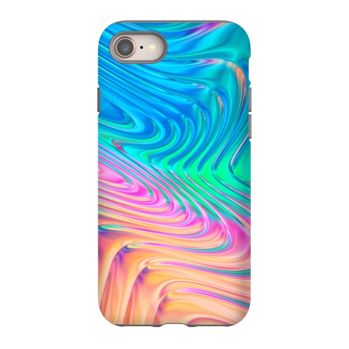 iPhone 8 StrongFit Abstract Vivid Waves by Art Design Works