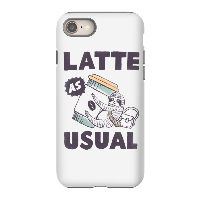 iPhone 8 StrongFit Latte as usual by Tatak Waskitho