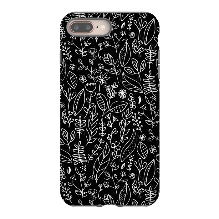 iPhone 8 plus StrongFit Licorice Nature Doodle  by Tigatiga