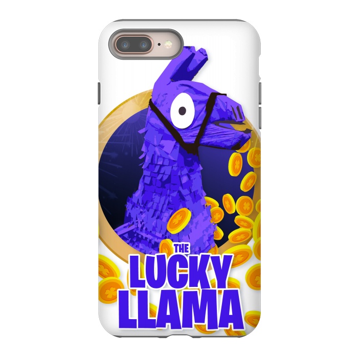 iPhone 8 plus StrongFit The lucky llama by Carlos Maciel