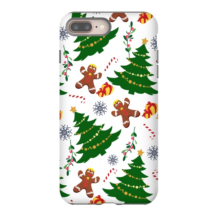 iPhone 8 plus StrongFit Holly Jolly Christmas by Allgirls Studio