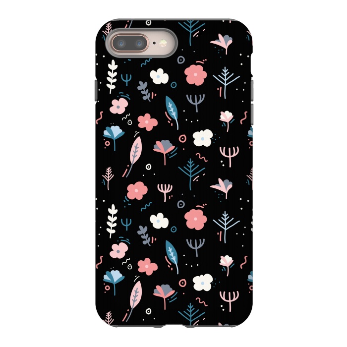 iPhone 8 plus StrongFit Whimsical Floral by Allgirls Studio