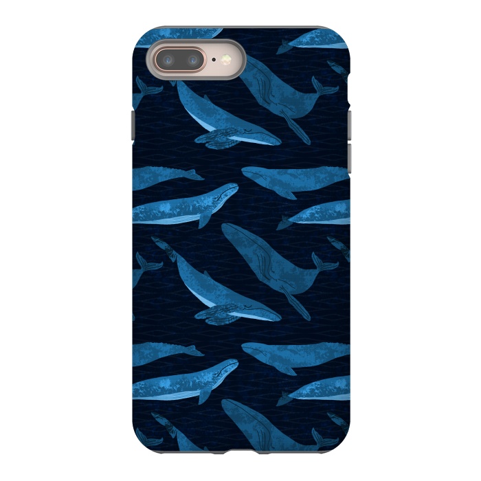 iPhone 8 plus StrongFit Whales in the Deep by Noonday Design
