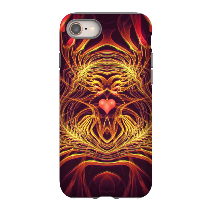 iPhone 8 StrongFit Fractal Heart by Art Design Works