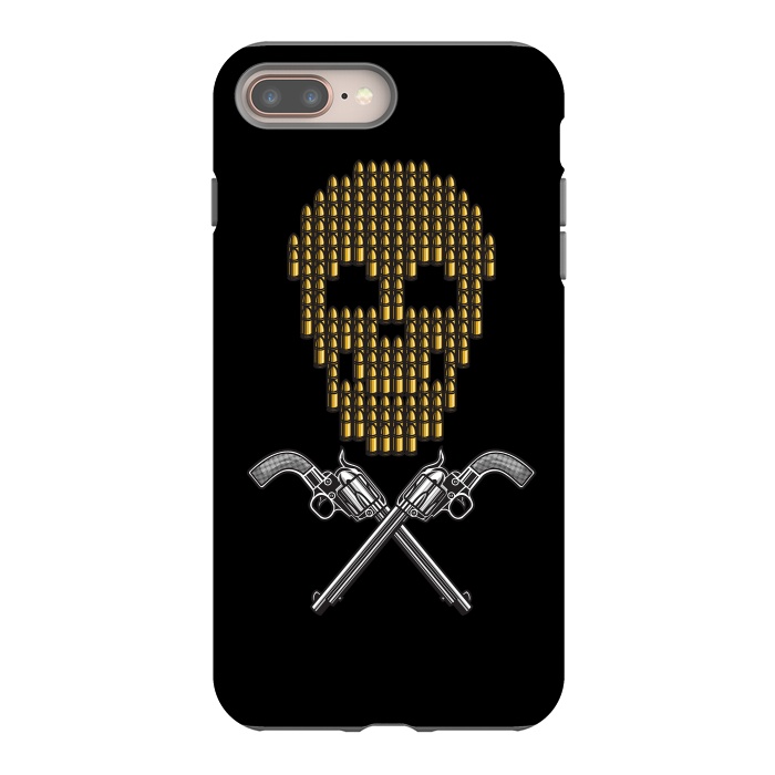 iPhone 8 plus StrongFit Skull Bullets by Afif Quilimo