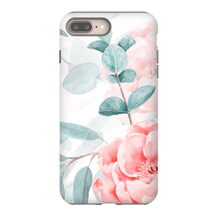 iPhone 8 plus StrongFit Rose Blush and Eucalyptus by  Utart