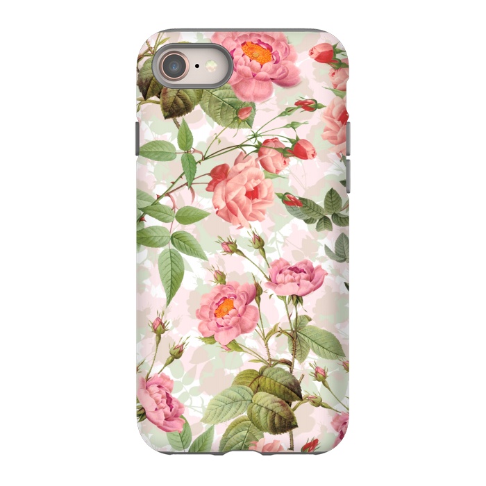 iPhone 8 StrongFit Cute Vintage Roses by  Utart