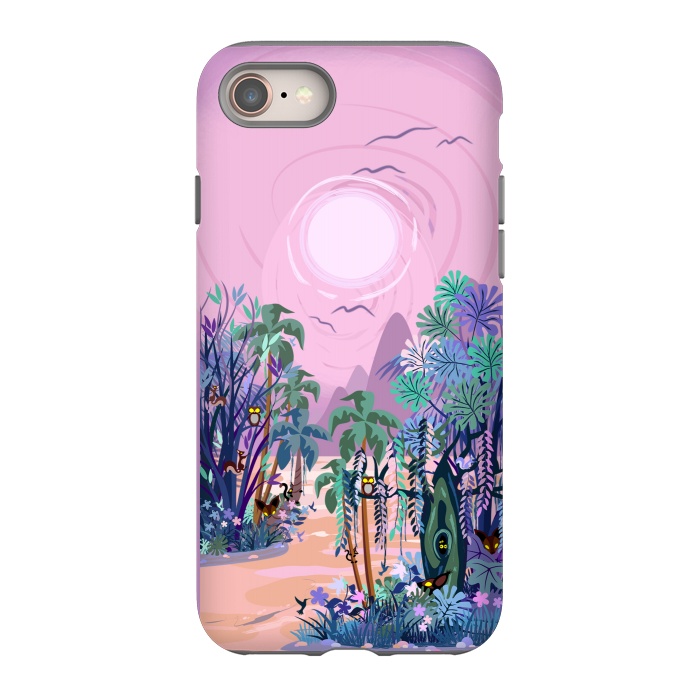 iPhone 8 StrongFit The Eyes of the Enchanted Misty Forest by BluedarkArt