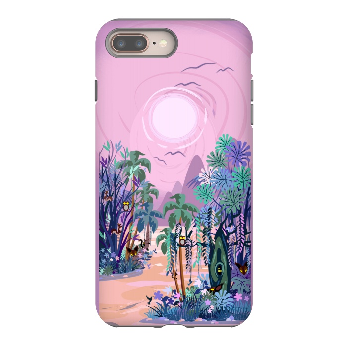 iPhone 8 plus StrongFit The Eyes of the Enchanted Misty Forest by BluedarkArt
