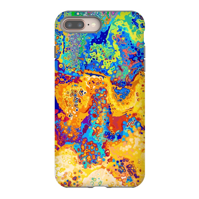 iPhone 8 plus StrongFit Colorful Cells Pattern Design by Art Design Works