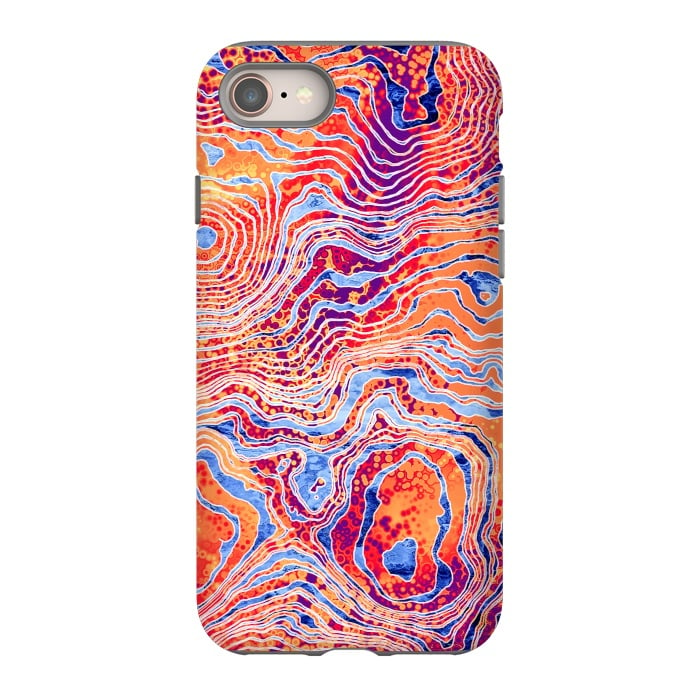 iPhone 8 StrongFit  Abstract Colorful Marble I by Art Design Works