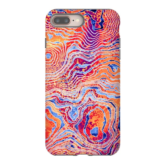 iPhone 8 plus StrongFit  Abstract Colorful Marble I by Art Design Works