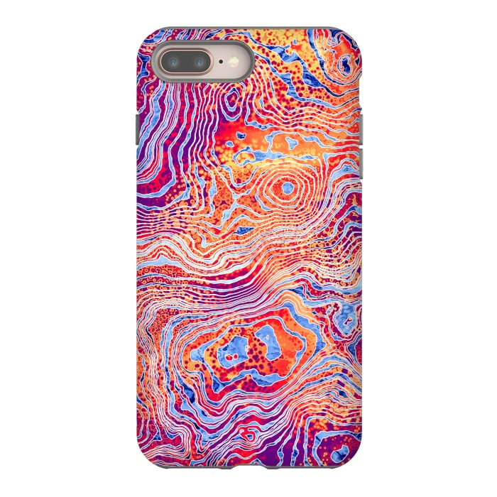 iPhone 8 plus StrongFit  Abstract Colorful Marble II by Art Design Works