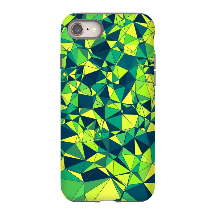 iPhone 8 StrongFit Green Low Poly Design by Art Design Works