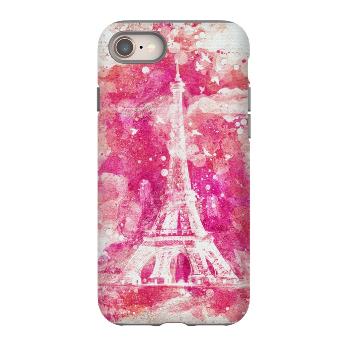 iPhone 8 StrongFit Artistic XLIV - Eiffel Tower Paris by Art Design Works
