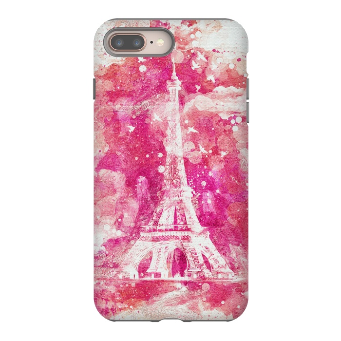 iPhone 8 plus StrongFit Artistic XLIV - Eiffel Tower Paris by Art Design Works