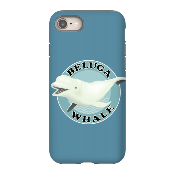 iPhone 8 StrongFit Beluga Whale by Mangulica