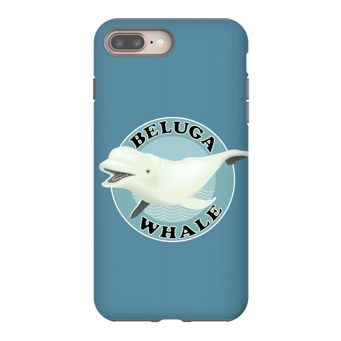 iPhone 8 plus StrongFit Beluga Whale by Mangulica