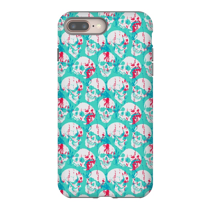 iPhone 8 plus StrongFit Skulls Pattern I by Art Design Works