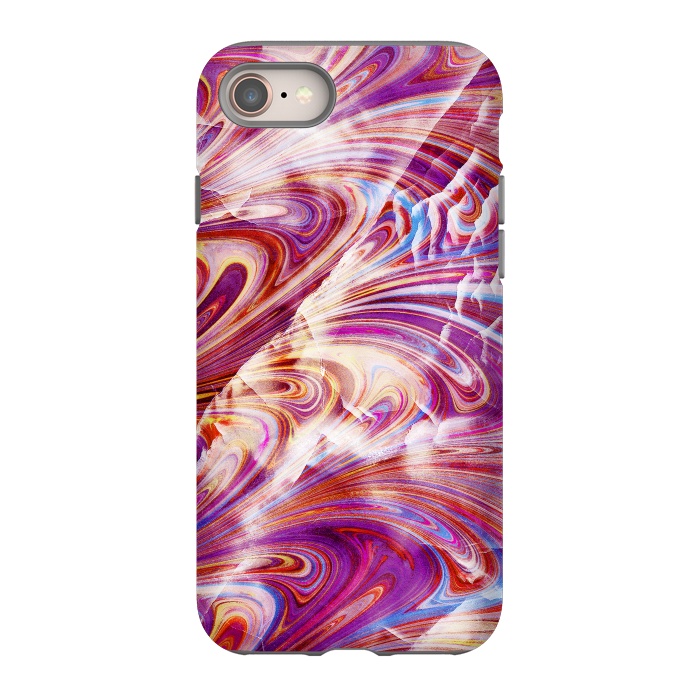 iPhone 8 StrongFit Colorful elegant marble art by Oana 