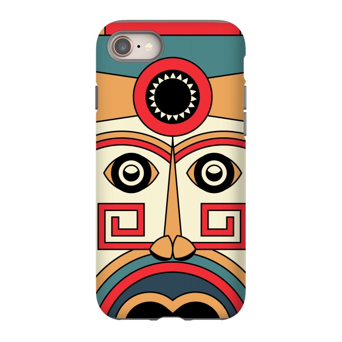 iPhone 8 StrongFit aztec mayan mask by TMSarts