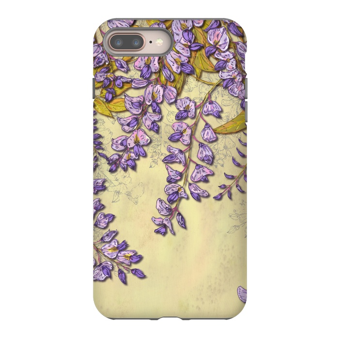 iPhone 8 plus StrongFit Wisteria by Lotti Brown