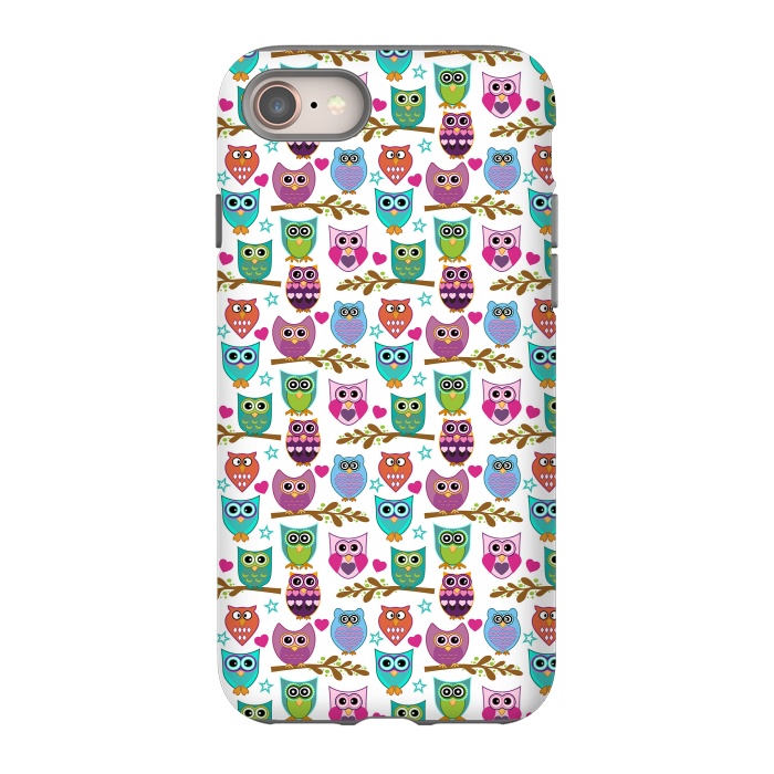 iPhone 8 StrongFit happy owls by Ancello