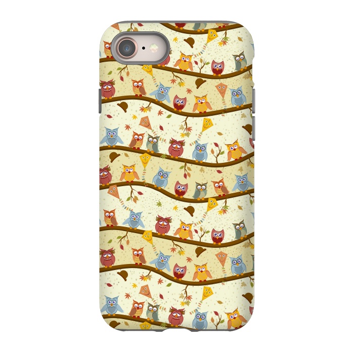 iPhone 8 StrongFit autumn owls by Ancello