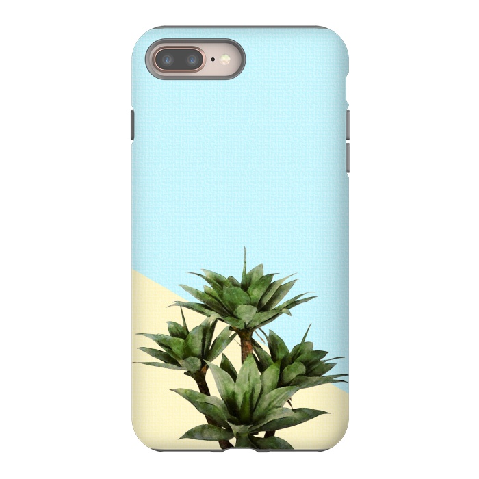 iPhone 8 plus StrongFit  Agave Plant on Lemon and Teal Wall by amini54