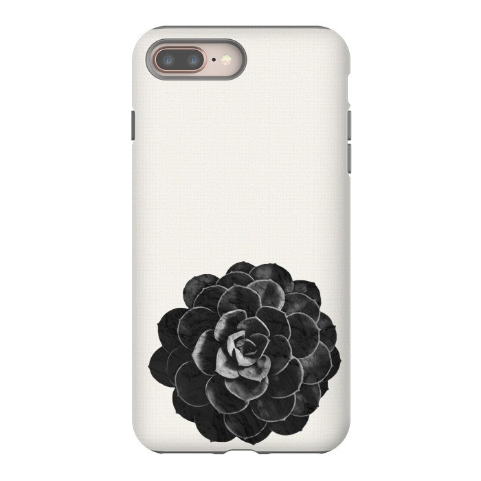 iPhone 8 plus StrongFit Succulent Black Marble by amini54
