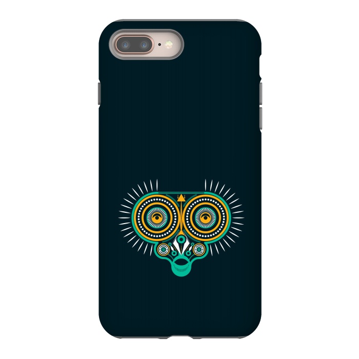 iPhone 8 plus StrongFit horned owl tattoo tribal by TMSarts