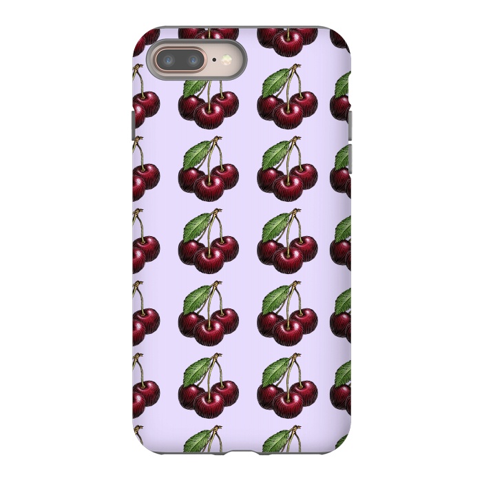 iPhone 8 plus StrongFit Cherries by Carlos Maciel
