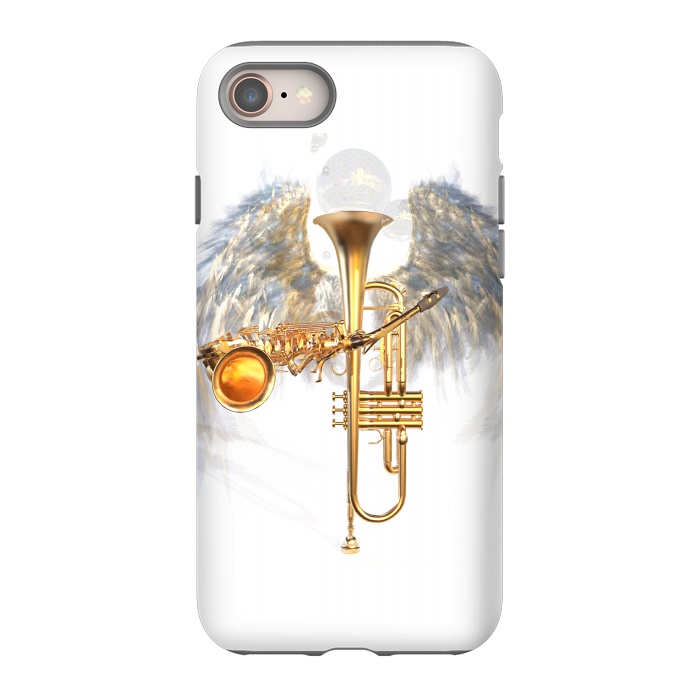 iPhone 8 StrongFit Music Angel by Carlos Maciel