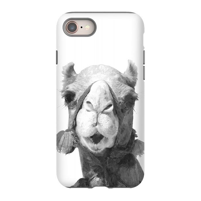 iPhone 8 StrongFit Black and White Camel by Alemi
