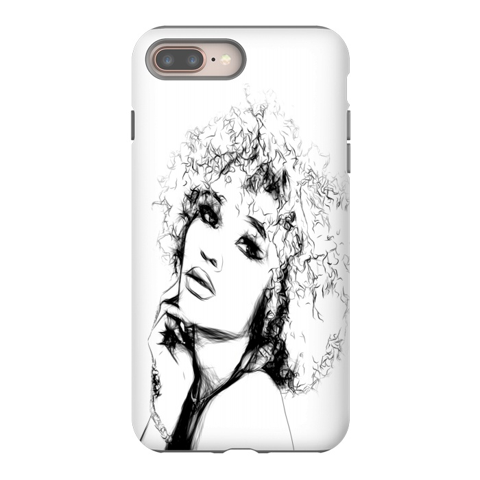 iPhone 8 plus StrongFit Black Woman Portrait by Alemi