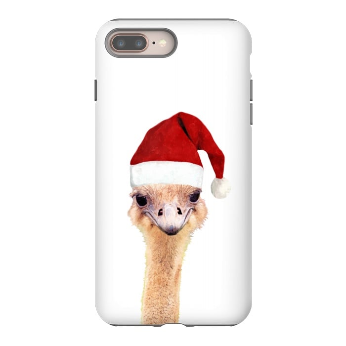 iPhone 8 plus StrongFit Ostrich Christmas by Alemi
