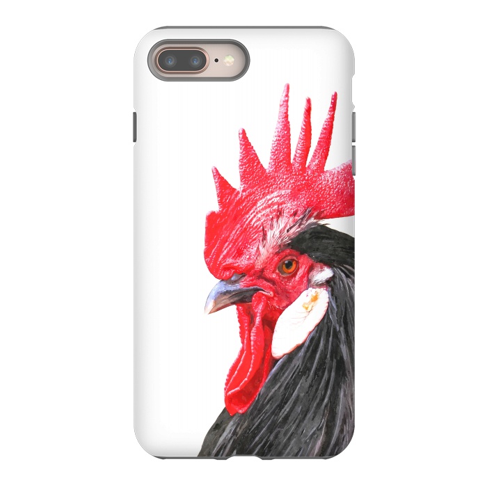 iPhone 8 plus StrongFit Rooster Portrait by Alemi