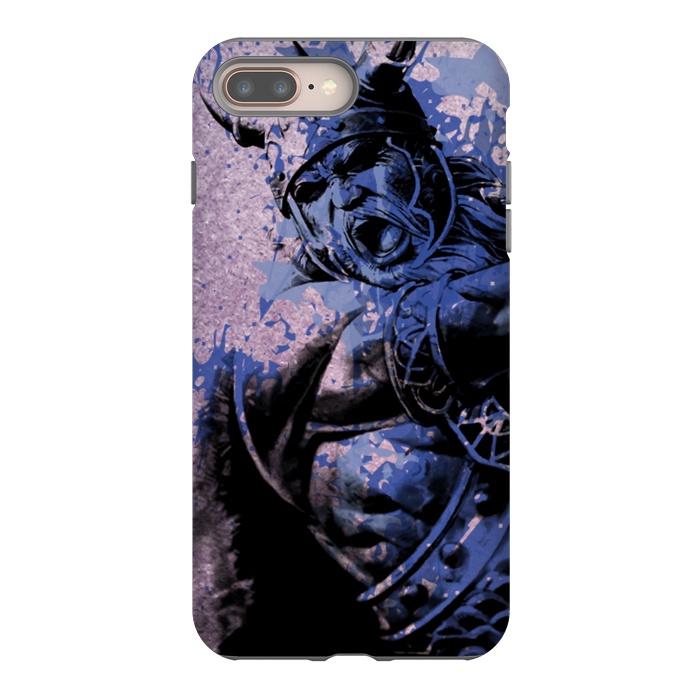 iPhone 8 plus StrongFit Blue Viking by Carlos Maciel