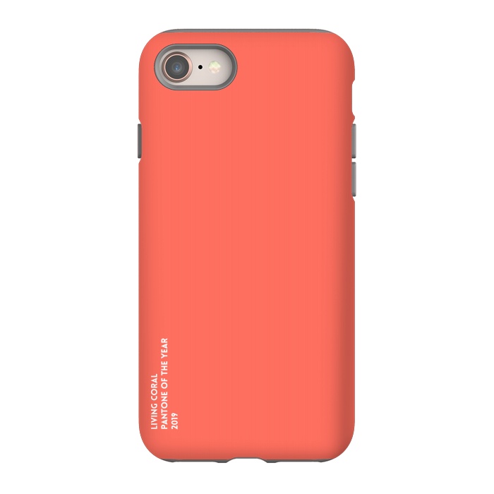 iPhone 8 StrongFit Living Coral by Carlos Maciel