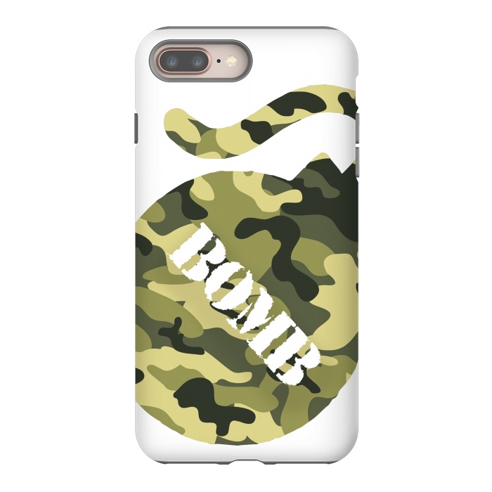 iPhone 8 plus StrongFit Cammo Bomb by Carlos Maciel