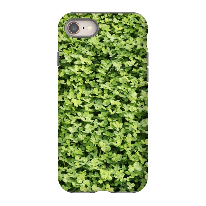 iPhone 8 StrongFit Irish Green Clovers by Takeapic Galicia