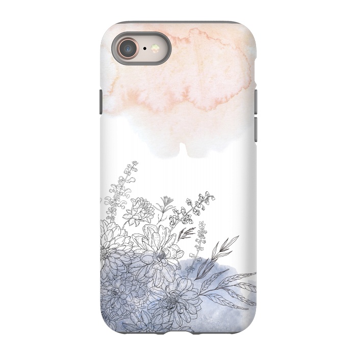 iPhone 8 StrongFit Ink Blush Flower Meadow  I by  Utart