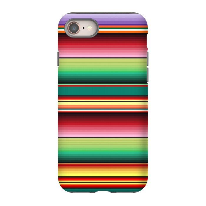 iPhone 8 StrongFit Mexican Fabric Texture Colors Textile by BluedarkArt